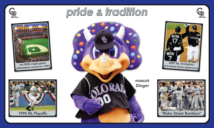 Play Ball! Rockies Baseball Mascot Dinger - Colorado Rockies - Posters and  Art Prints