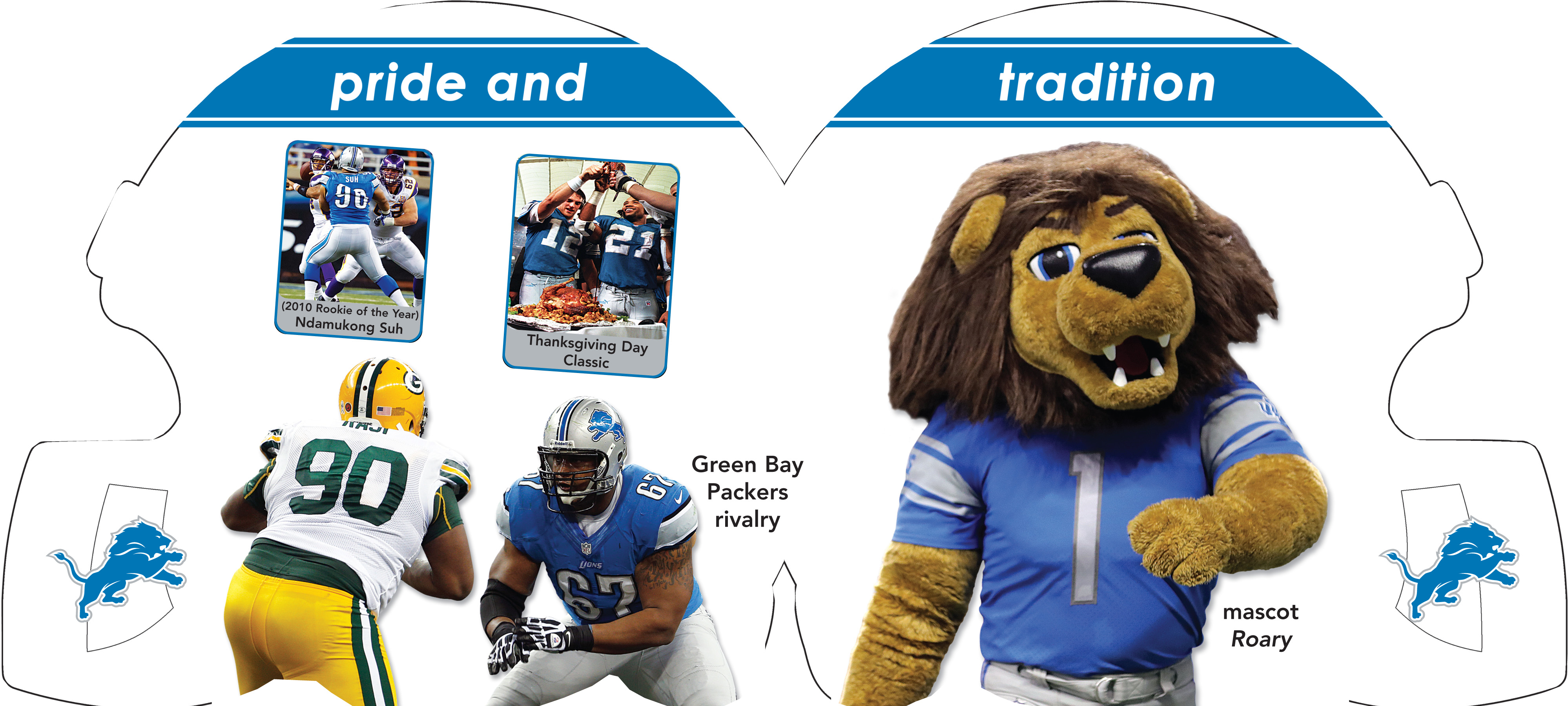 New York Giants vs Detroit Lions Roary the Detroit Lions mascot appears  during an NFL, American