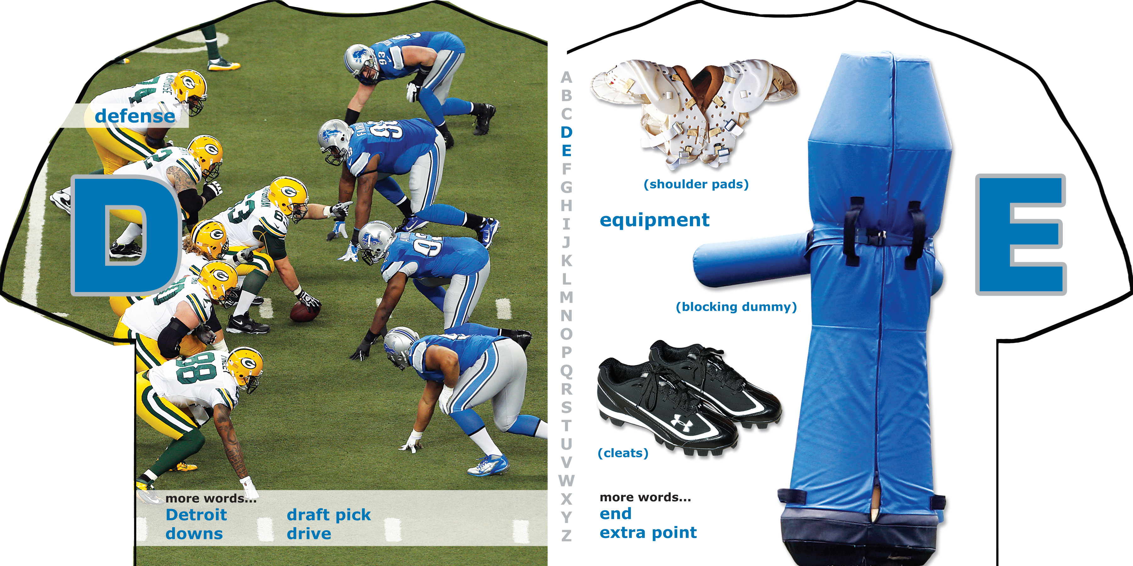 Detroit Lions 101 Book with Rally Paper - Detroit Lions Gift Set