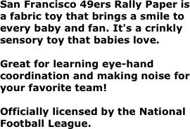 San Francisco 49ers Rally Paper