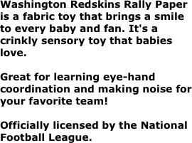 Washington Redskins Rally Paper is