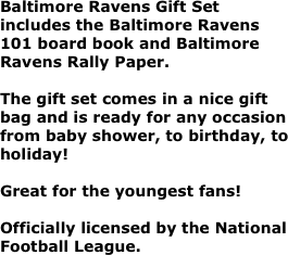 Baltimore Ravens Gift Set includes