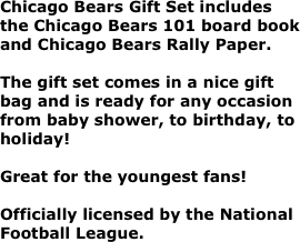 Chicago Bears Gift Set includes