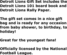 Detroit Lions Gift Set includes