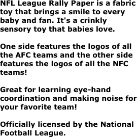 NFL League Rally Paper is